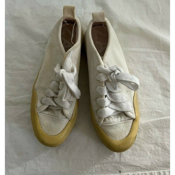 Zara Trafaluc Women's Shoes Sneakers High White Lace Up Size 36 - Picture 2 of 12